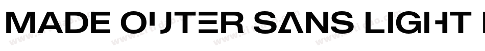 MADE Outer Sans Light PERSONAL USE字体转换
